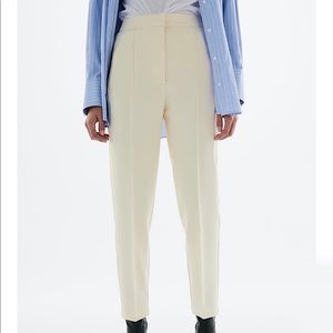 🆕 ZARA High-Waist Trousers in Cream SZ S
